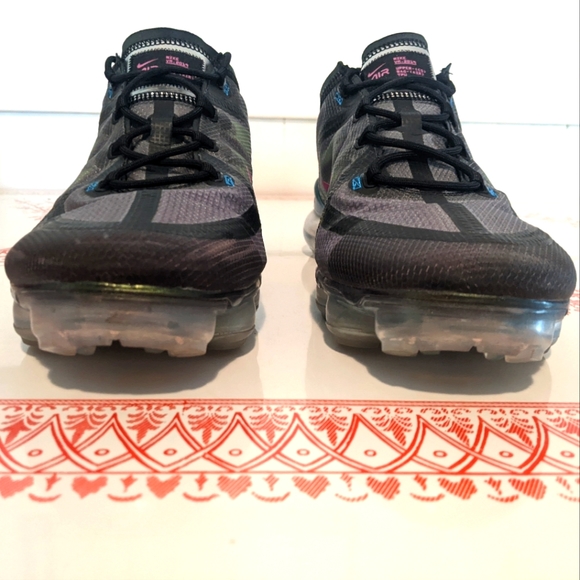 Nike Air Vapormax 2019 Black, Fuchsia, Lime Premium Men's 12 AT6810-001 - Picture 13 of 16